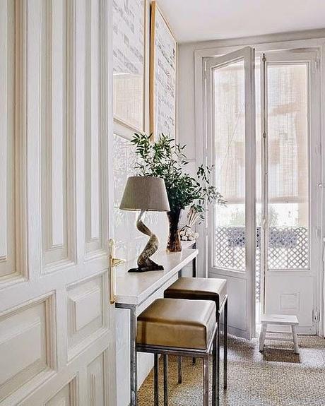 White and Neutral Rooms with Pops of Color and Gold