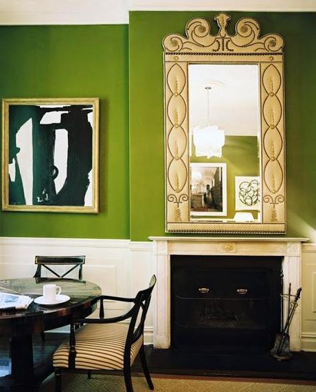 White and Neutral Rooms with Pops of Color and Gold