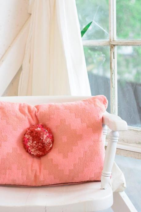 Ikea hack embellished pillow