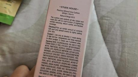 Review: Etude Precious Mineral Any Cushion with SPF50+/PA+++ (15g)
