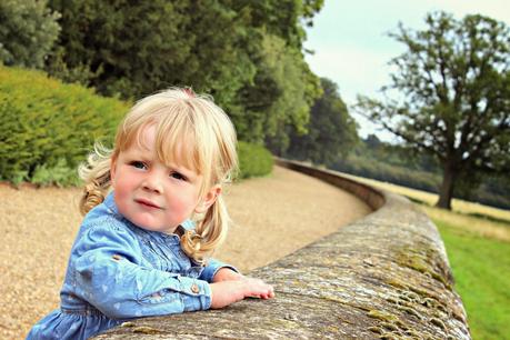 Ickworth House with a toddler