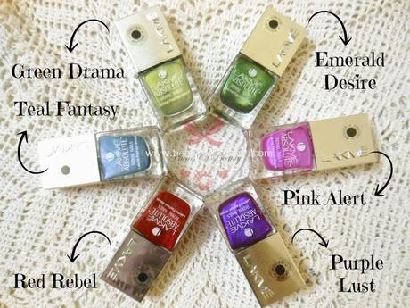 Lakme Absolute Royal Nails : Swatches, NOTD