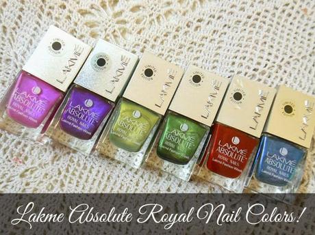 Lakme Absolute Royal Nails : Swatches, NOTD