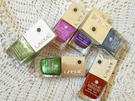 Lakme Absolute Royal Nails : Swatches, NOTD