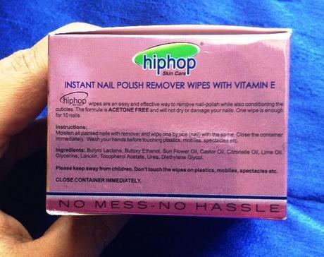 Hiphop Nail Polish Remover Wipes Review