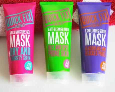 quick fix facials anti blemish exfoliating scrub mega moisture mask