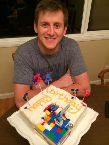 kyle 25th birthday lego cake