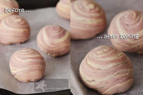 Thousand Layer Flaky Swirl Yam / Taro Mooncake (with custard filling) 千层芋泥月饼