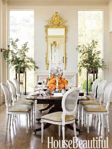 house beautiful neutral dining room decor