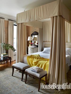house beautiful traditional neutral master bedroom canopy design