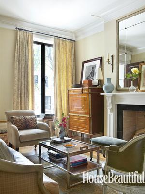 house beautiful neutral living room decor