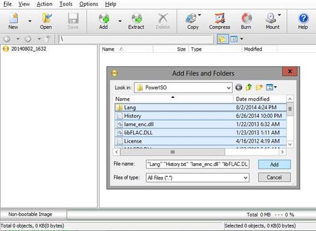 how to create iso file
