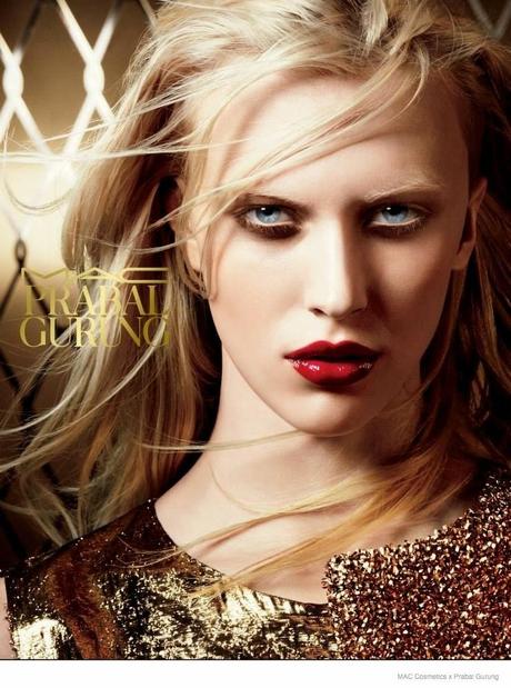 JULIANA SCHURING FOR PRABAL GURUNG X MAC COSMETICS MAKEUP CAMPAIGN