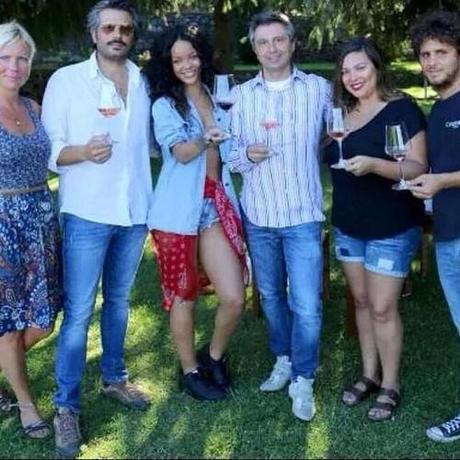 Rihanan Out & About In Italy