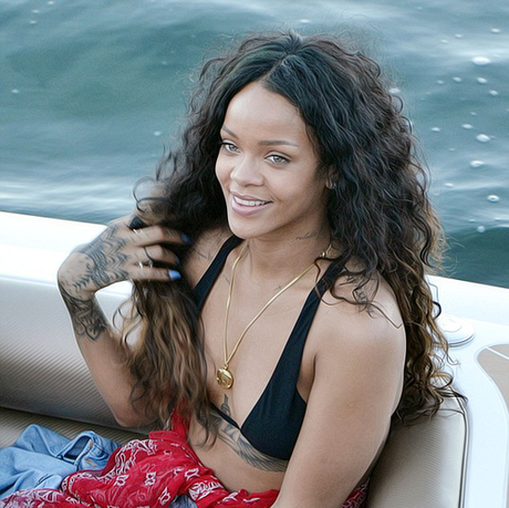 Rihanan Out & About In Italy