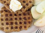 Whole Wheat Waffles with Oats, Apples Chia Seeds