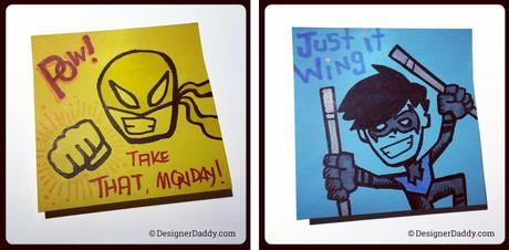 SuperLunchNotes Iron Fist & Nightwing - Designer Daddy