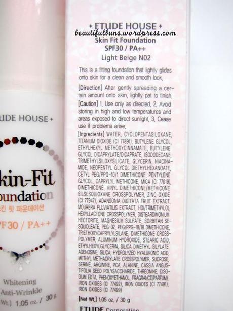 Etude House Skin-Fit Foundation 2