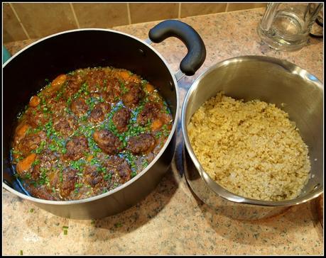 Kofte with bulgur