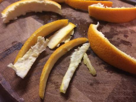 making candied orange peel