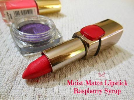 L'Oreal Paris Moist Matte Lipstick Raspberry Syrup : Review, Swatch, FOTD