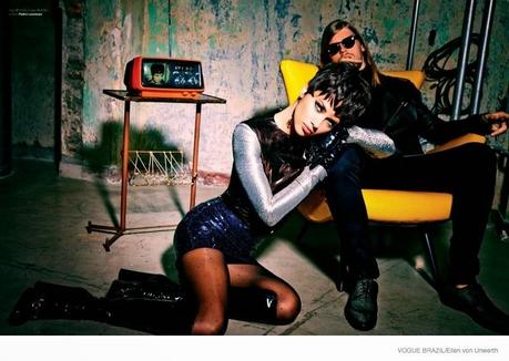 ADRIANA LIMA FOR ELLEN VON UNWERTH SHOOT IN VOGUE BRAZIL