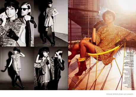 ADRIANA LIMA FOR ELLEN VON UNWERTH SHOOT IN VOGUE BRAZIL