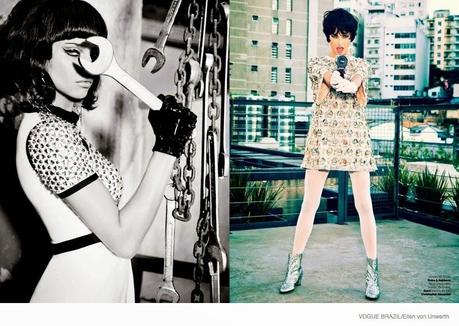 ADRIANA LIMA FOR ELLEN VON UNWERTH SHOOT IN VOGUE BRAZIL