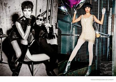 ADRIANA LIMA FOR ELLEN VON UNWERTH SHOOT IN VOGUE BRAZIL