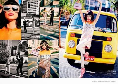 ADRIANA LIMA FOR ELLEN VON UNWERTH SHOOT IN VOGUE BRAZIL