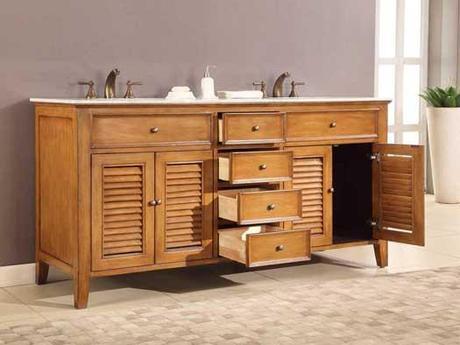 Fairfield Vanity comes with a Honey Finish