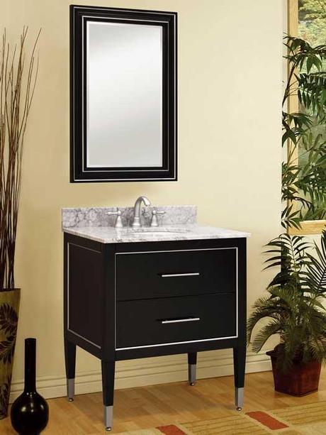 Richview Black and Silver Petite Vanity