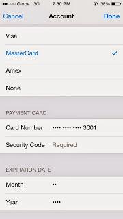 How to link BPI My e-Prepaid Mastercard® to iTunes and Appstore?