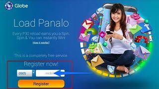 A detailed instruction on how to register to Globe Load Panalo promo.