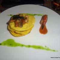 Mushroom & Shrimp Open Ravioli