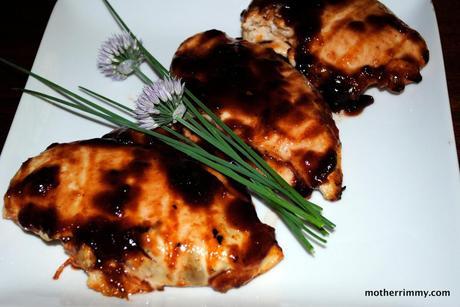 Grilled Chicken with Boysenberry Barbecue Sauce