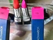 Chambor Powder Matte Lipstick Orange Falmbe Pink Flamingo Review