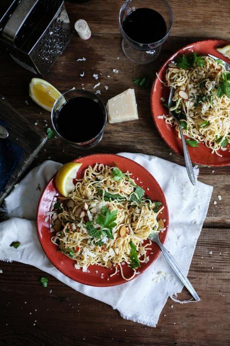 Homemade Spaghetti with Garlic, Chilli and Herbs