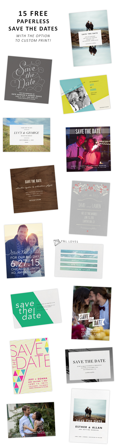 wedding, save the date, free printables. paperless post, eco friendly wedding