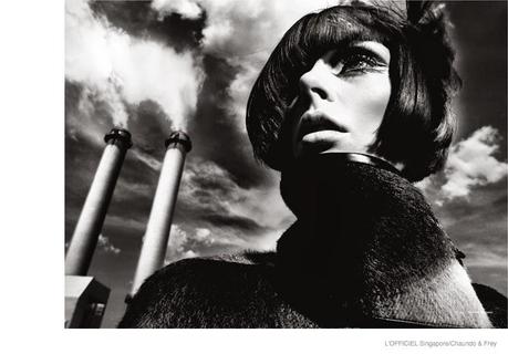 COCO ROCHA IN 60S STYLE FOR L’OFFICIEL SINGAPORE SEPTEMBER 2014