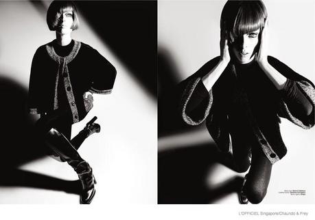 COCO ROCHA IN 60S STYLE FOR L’OFFICIEL SINGAPORE SEPTEMBER 2014