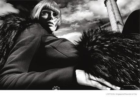 COCO ROCHA IN 60S STYLE FOR L’OFFICIEL SINGAPORE SEPTEMBER 2014