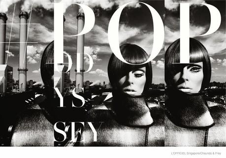 COCO ROCHA IN 60S STYLE FOR L’OFFICIEL SINGAPORE SEPTEMBER 2014