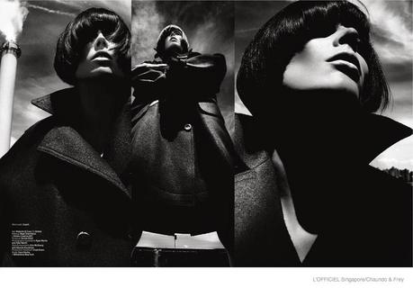 COCO ROCHA IN 60S STYLE FOR L’OFFICIEL SINGAPORE SEPTEMBER 2014