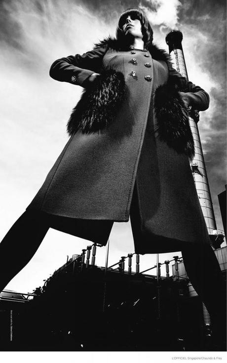 COCO ROCHA IN 60S STYLE FOR L’OFFICIEL SINGAPORE SEPTEMBER 2014