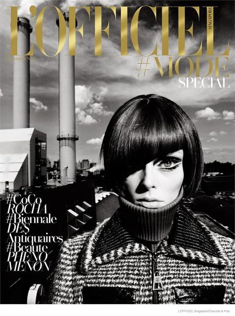 COCO ROCHA IN 60S STYLE FOR L’OFFICIEL SINGAPORE SEPTEMBER 2014