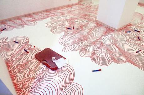 Top 10 Amazing Marker Pen Art Works on Vinyl Floors