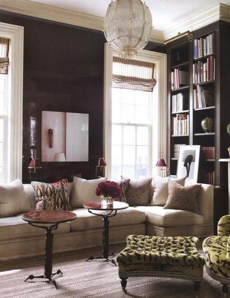 living room black walls