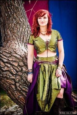 Alexandria the Red in an original Renaissance Faire costume (Photo by York in a Box)