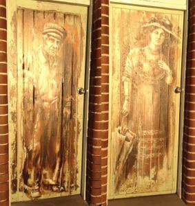 Toilet doors at Quarantine Station wharf, Sydney